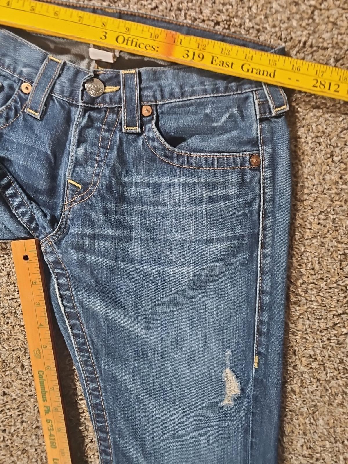 True Religion Jordan Sz 28 Flap Pockets Jeans