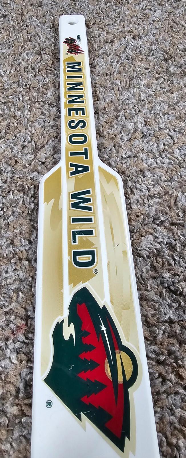 Vintage Sherwood NHL Minnesota Wild Mini Goalie Hockey Stick White Plastic
