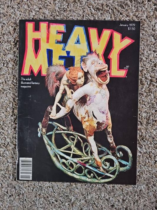 Heavy Metal Magazine Adult Comics January 1979 Rocking Centaur Vintage