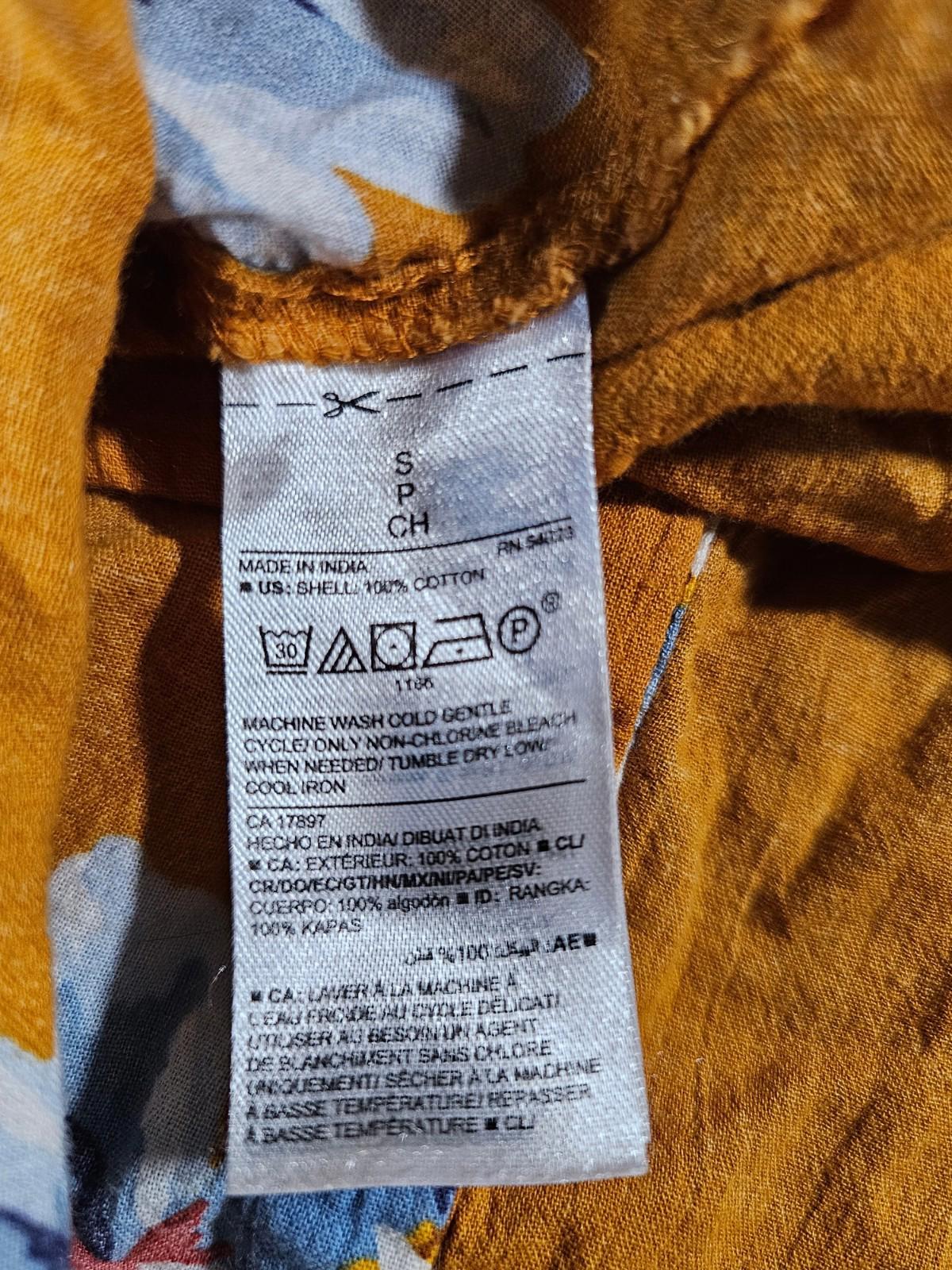 Old Navy Yellow Floral Blouse Size Small