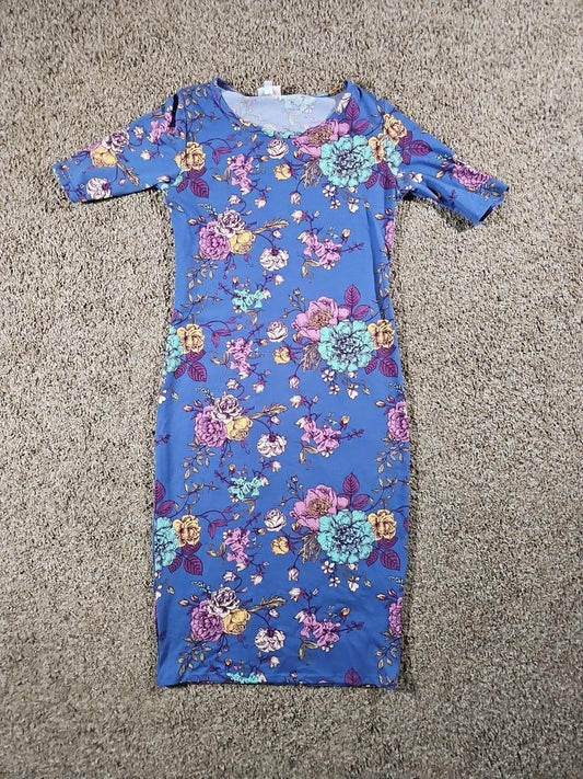 LuLaRoe XS Floral Dress Multicolor