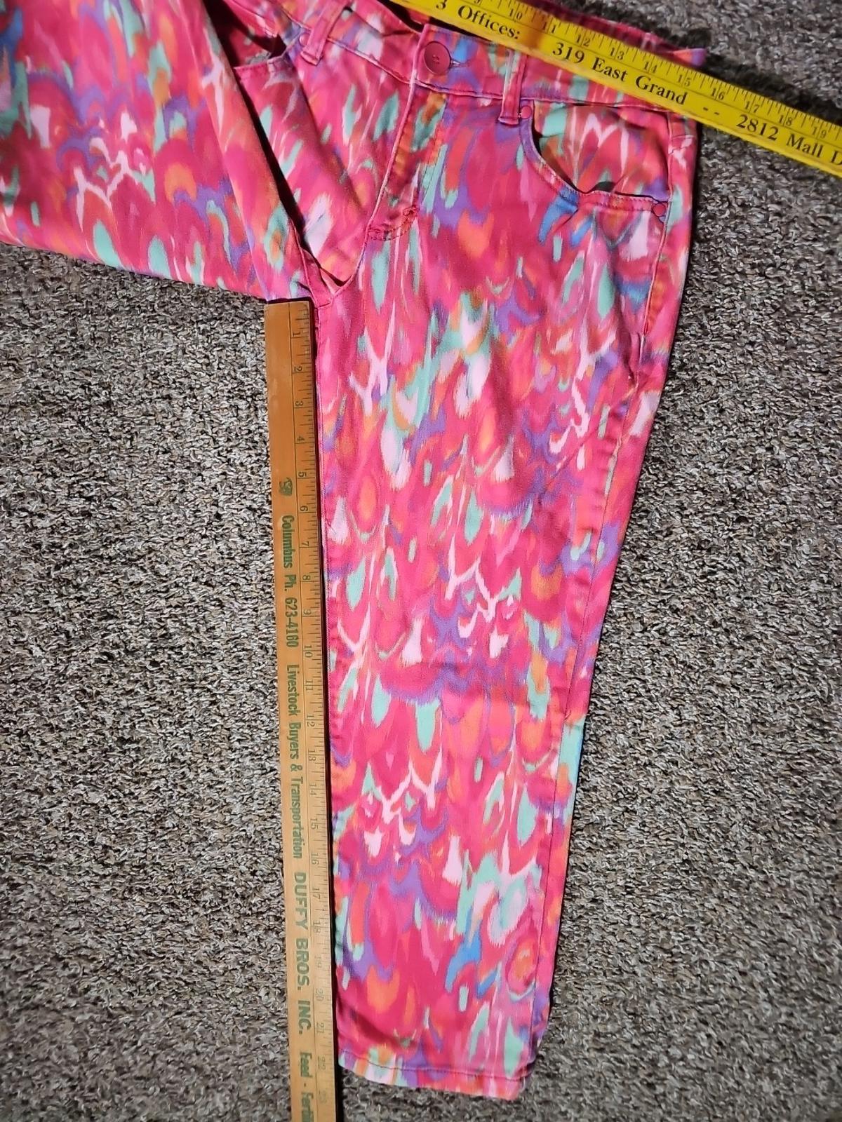 Bandolino Sz 8 Bright Tie Dye Pants