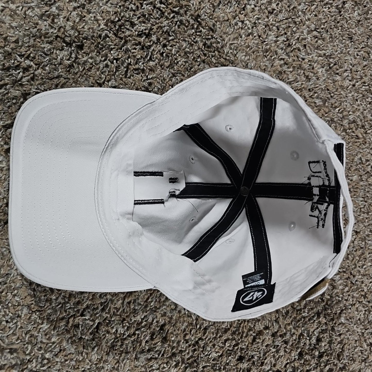 Nütrl Vodka '47 White Baseball Cap Adjustable Strapback