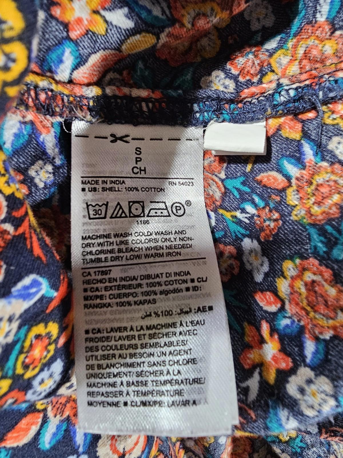 Old Navy Tunic Shirt Floral Lightweight Flowy M