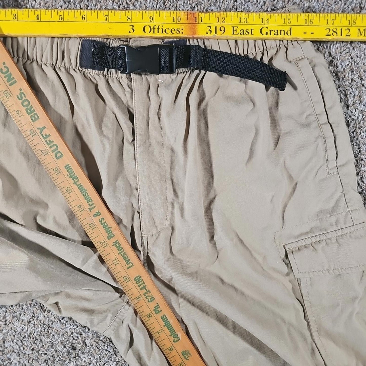 Eddie Bauer EarthTech L Nylon Belted Hiking Shorts
