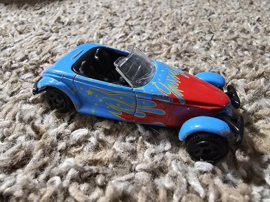 MotorMax (6045) Plymouth Prowler 1:55 Diecast Blue Flames