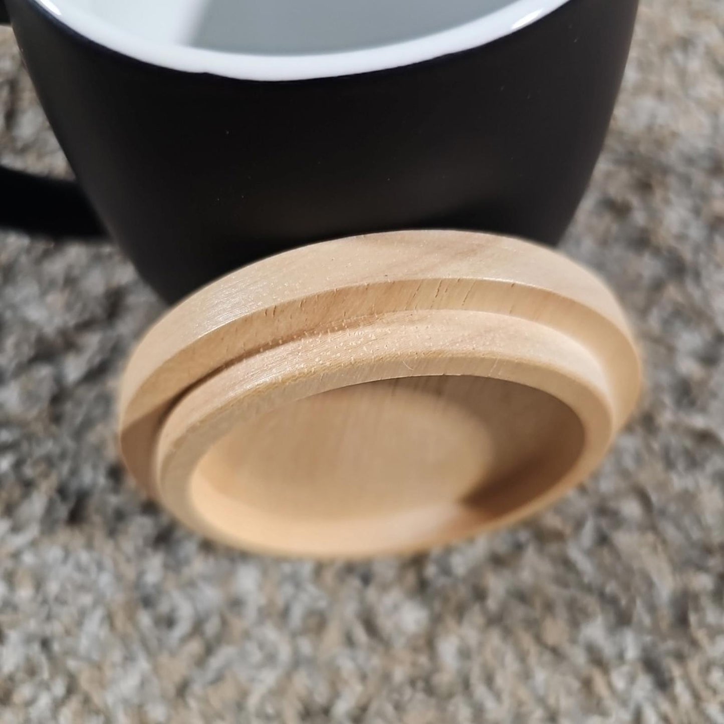 UW Wisconsin Center For Health Disparities Research Wood Lid Coffee Mug