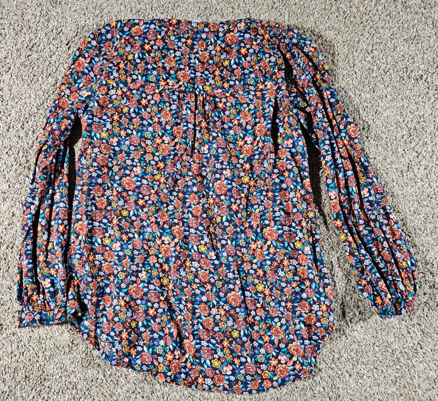 Old Navy Tunic Shirt Floral Lightweight Flowy M