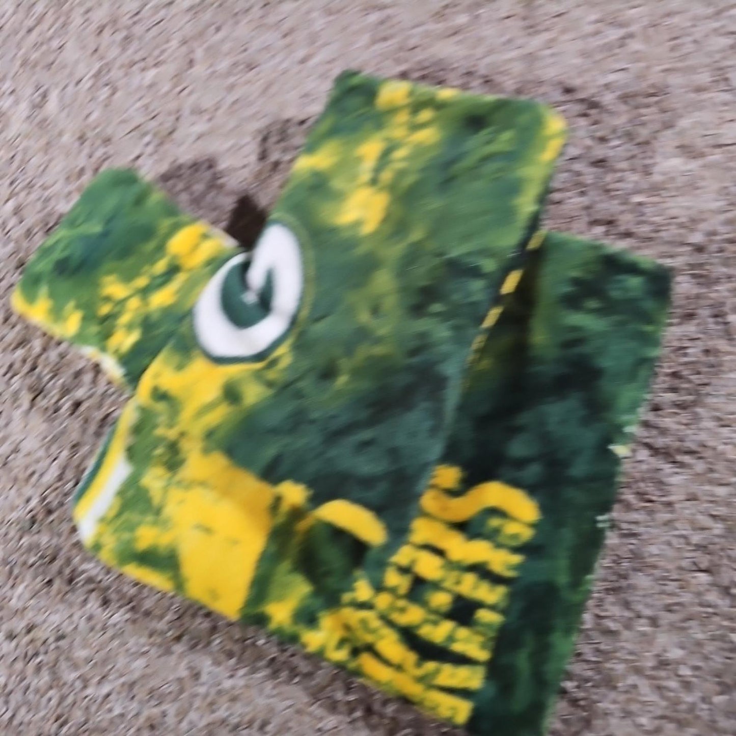 Green Bay Packers Slipper Footies SEE MEASUREMENTS Run Tight