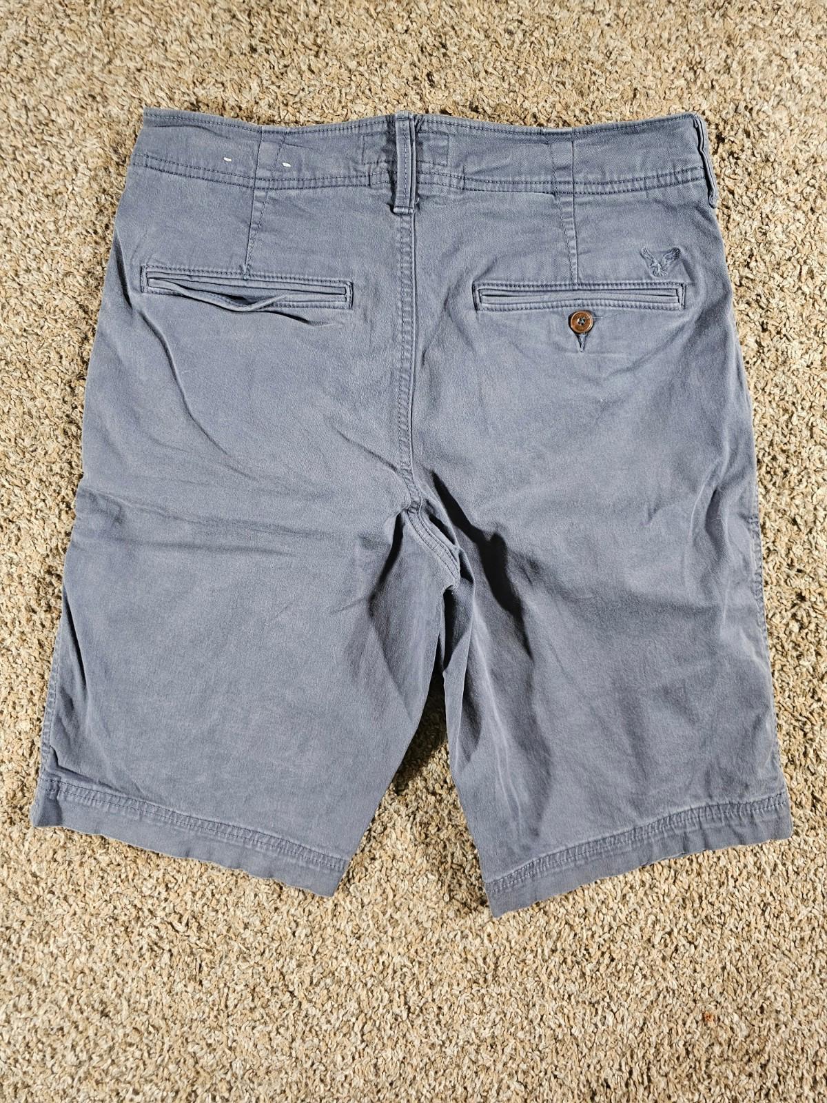 American Eagle Extreme Flex 29 Long Length Shorts Blue Gray