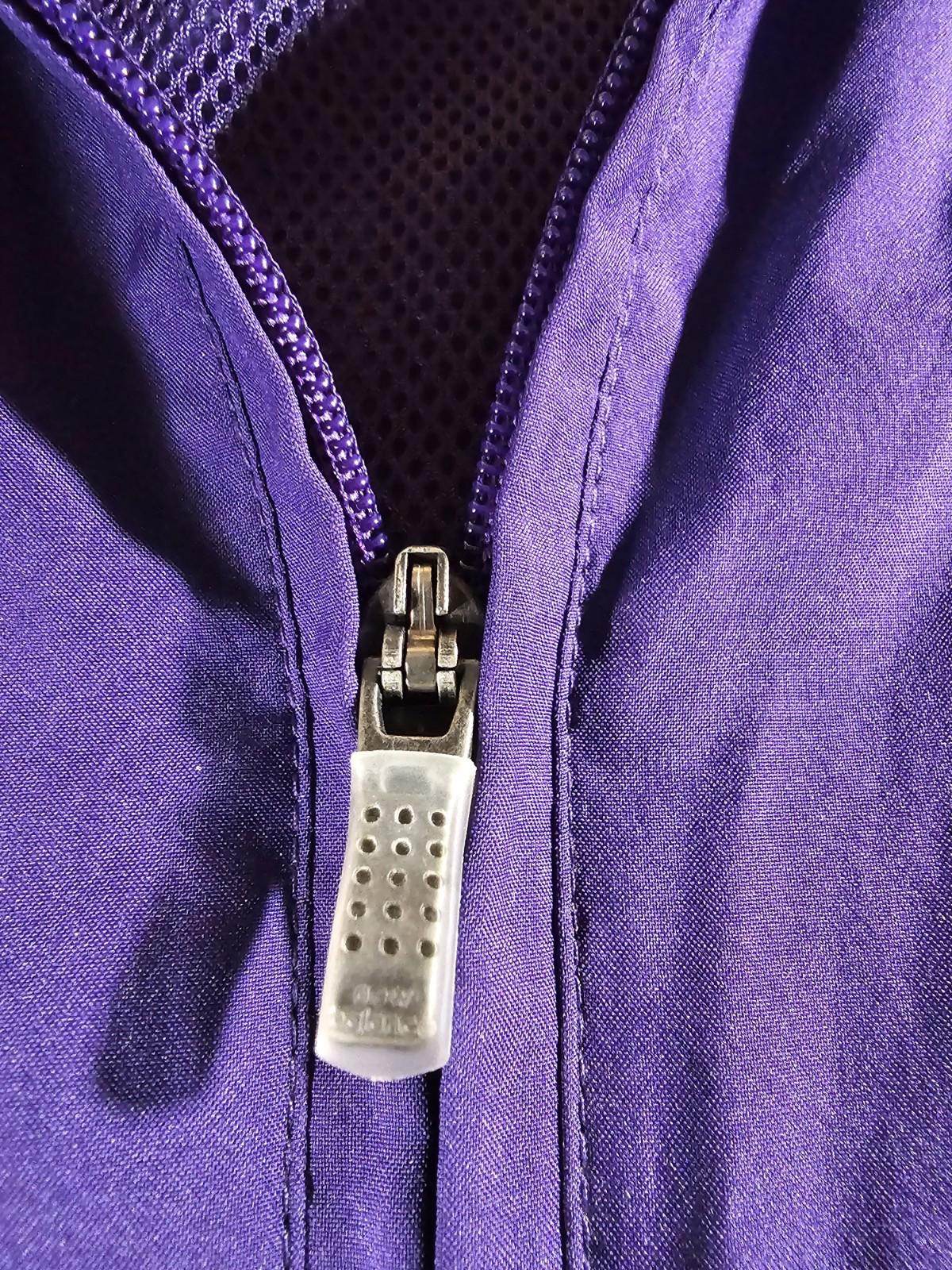 Full Zip Purple New Balance Jacket Vented Zip Pockets LARGE