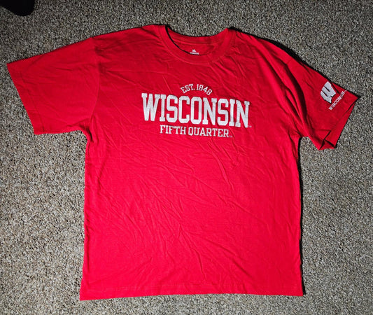 KA Knights Apparel Wisconsin Badgers 5th Quarter Tshirt XL