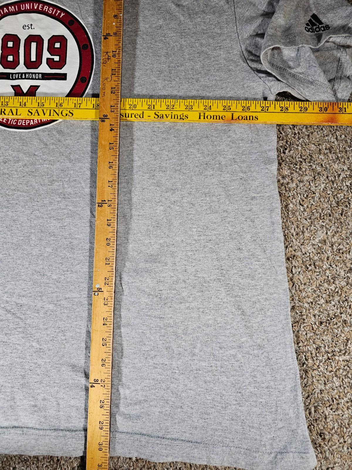 Adidas Miami University 1809 Love & Honor Tshirt 2XL
