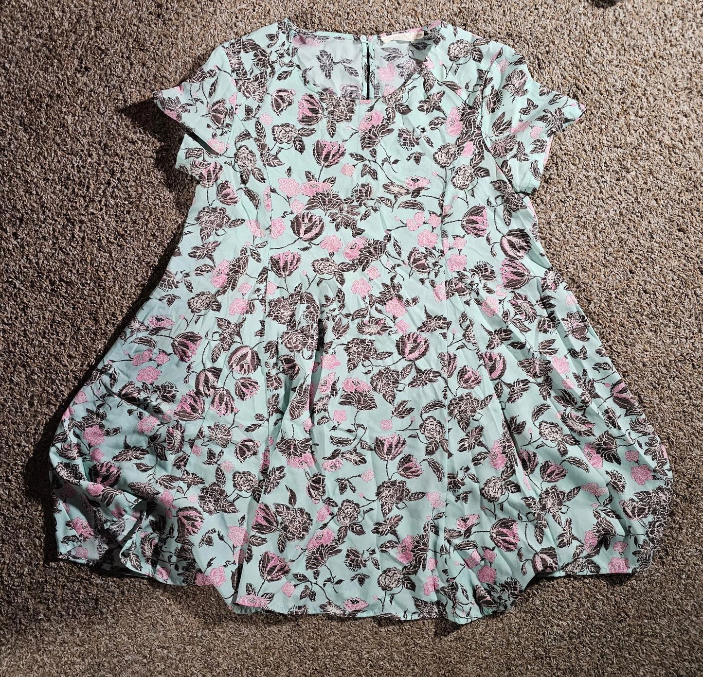 LUSH Green Floral Dress XS