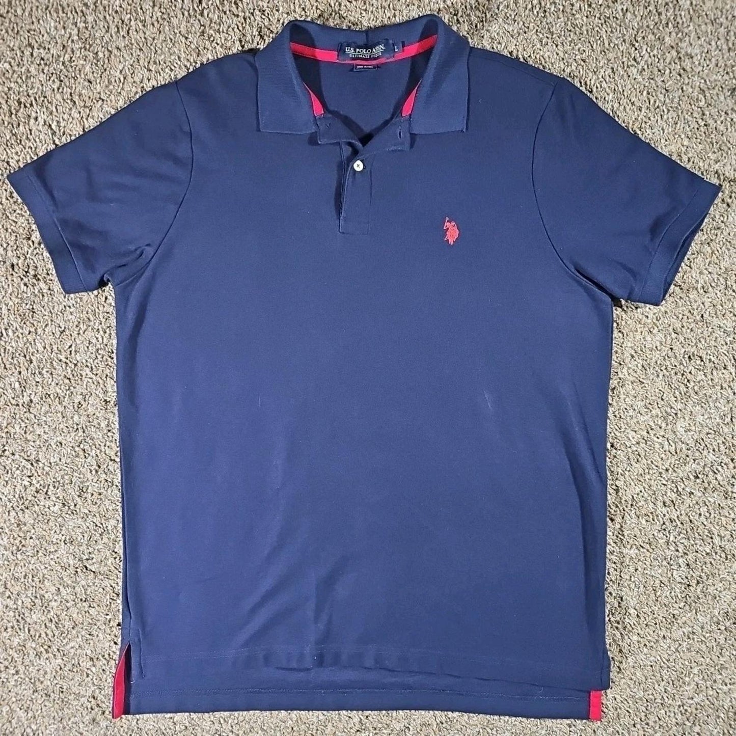 U.S. POLO Assn Blue Polo Shirt Large