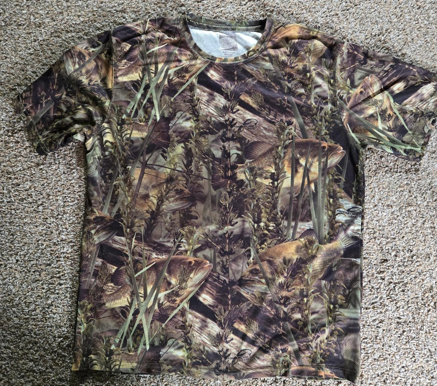Paramount Outdoors Fish Camo Jersey Shirt Medium