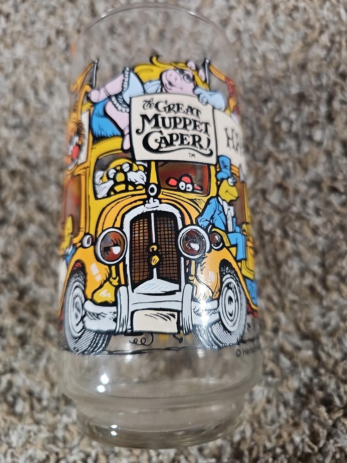 McDonalds 1981 The Great Muppet Caper Happiness Hotel Drinking Glass Vintage