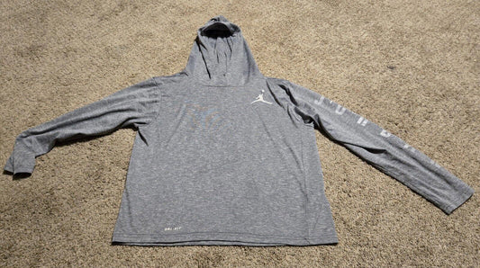 Nike Dri-Fit Air Jordan Boys Size Large Hooded Long Sleeve