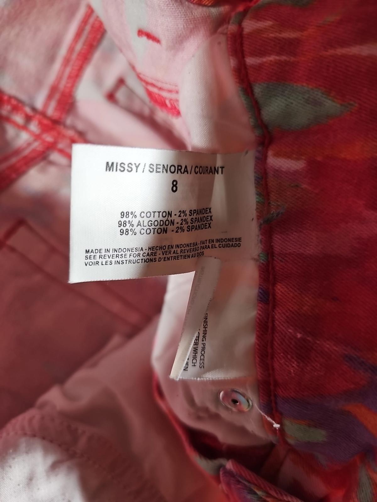 Bandolino Sz 8 Bright Tie Dye Pants