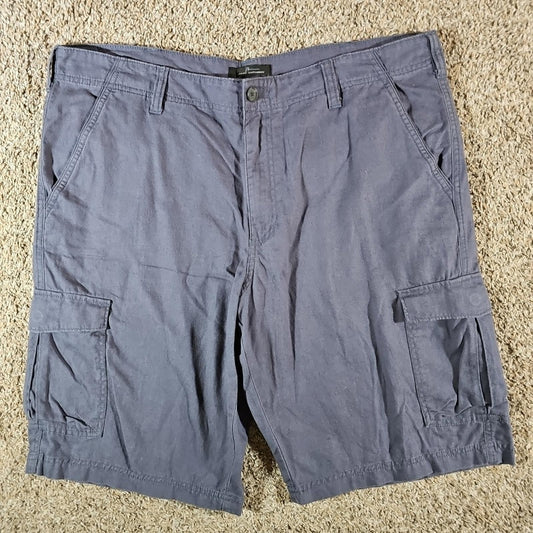 Marc Anthony Sz 40 Linen Blue Gray Shorts