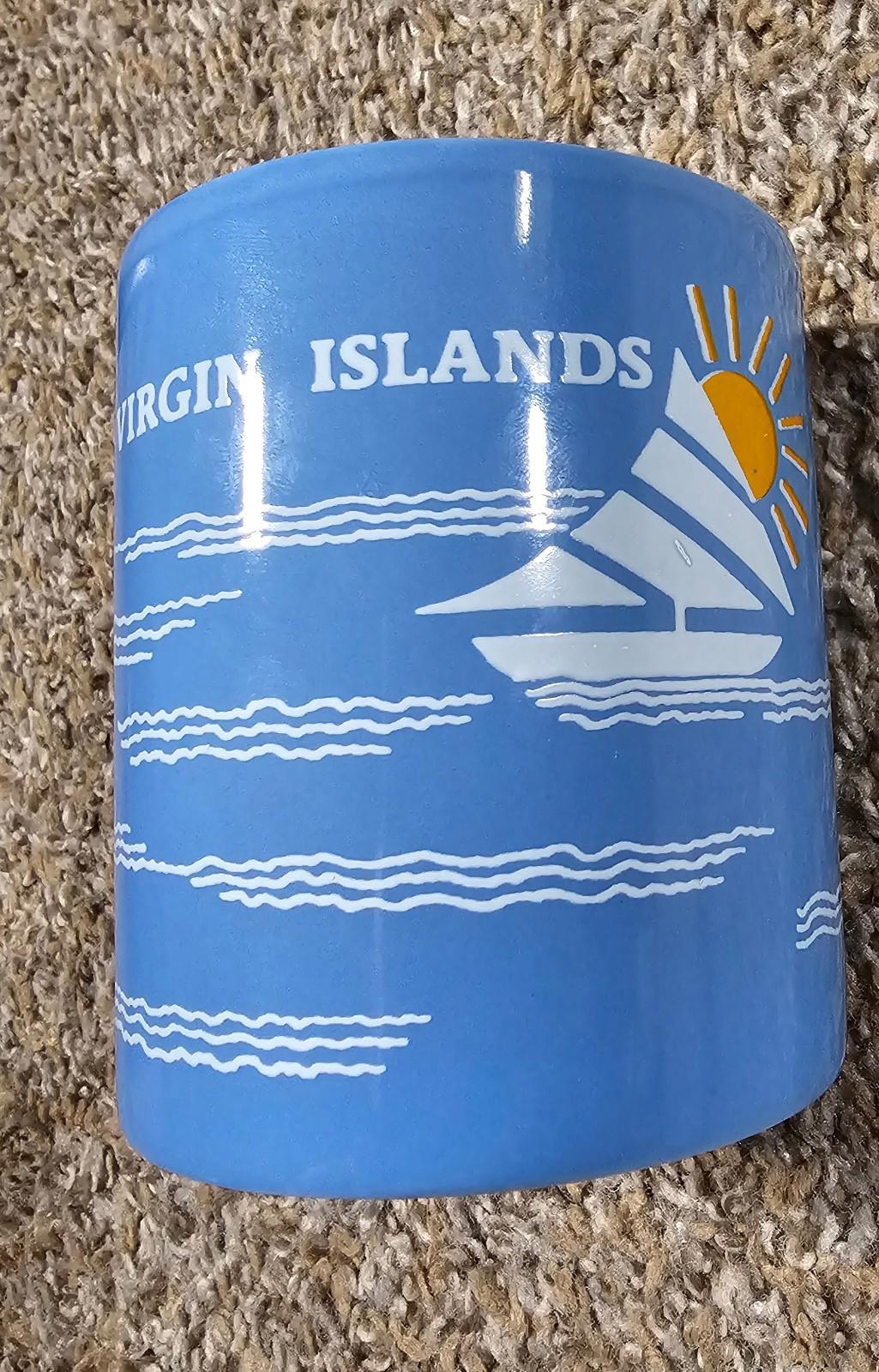 Kiln Craft British Virgin Islands Mug Waves Sailing & Sun Made In Staffordshire