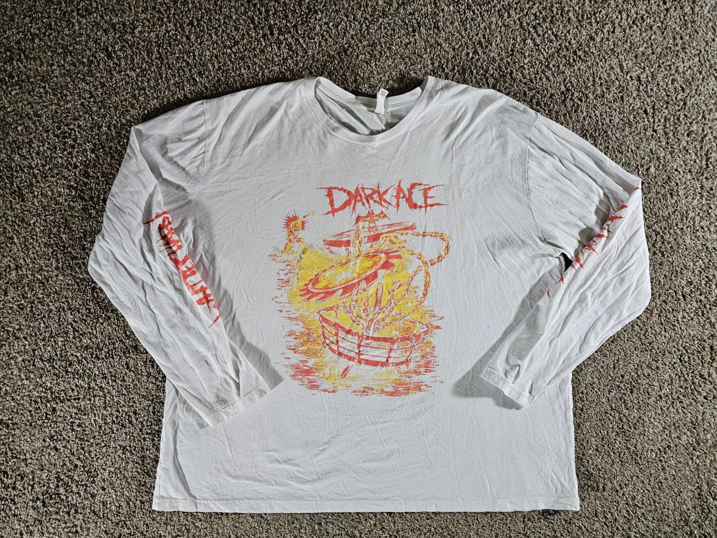 dark ace white chapel frisbee golf 3xl Long Sleeve shirt