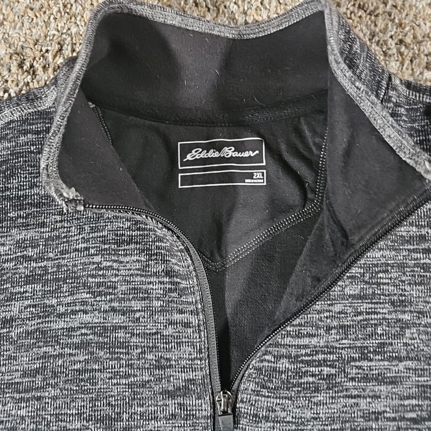 Eddie Bauer XXL Heather 1/4 Zip Sweater