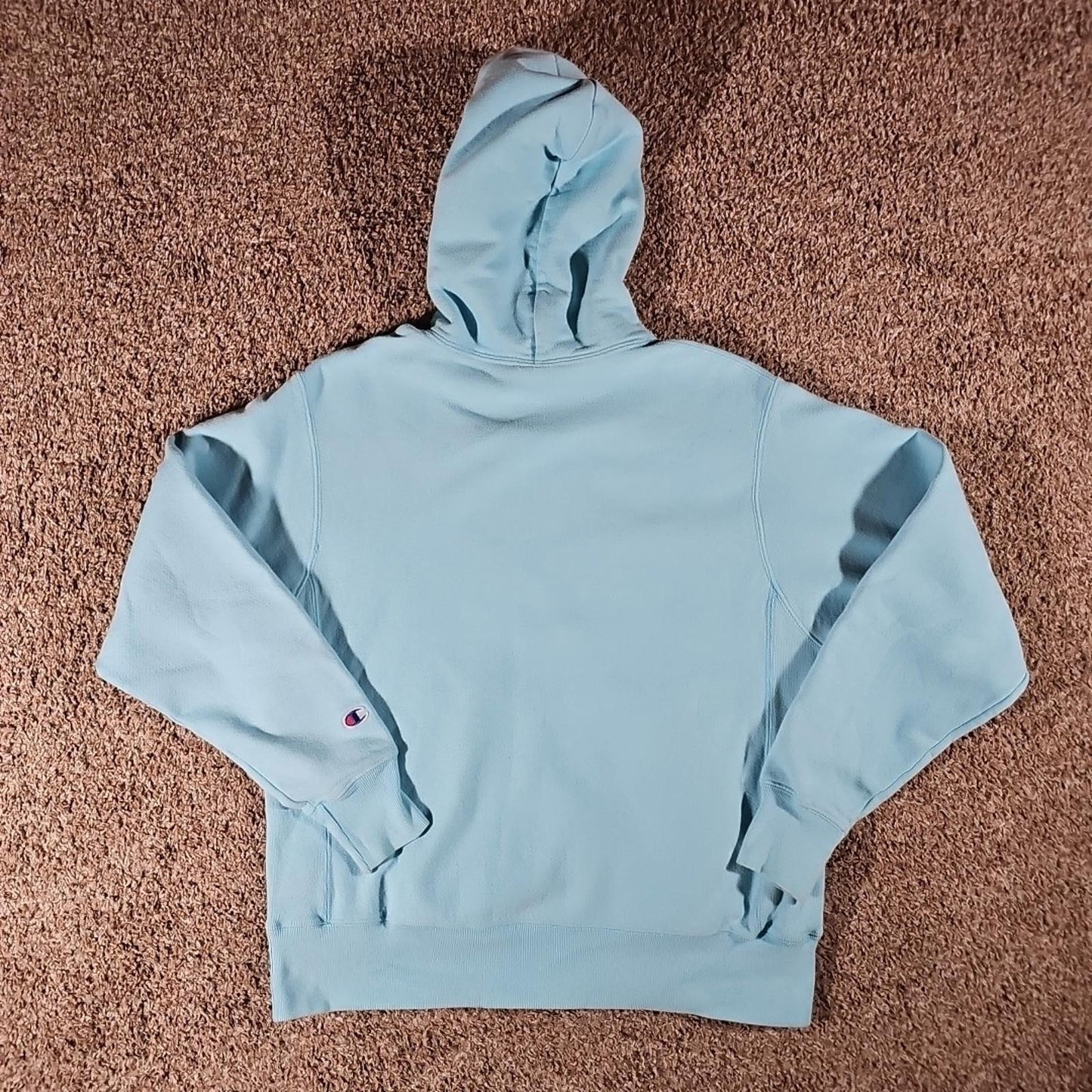 Champion Blue Reverse Weave Hoodie M