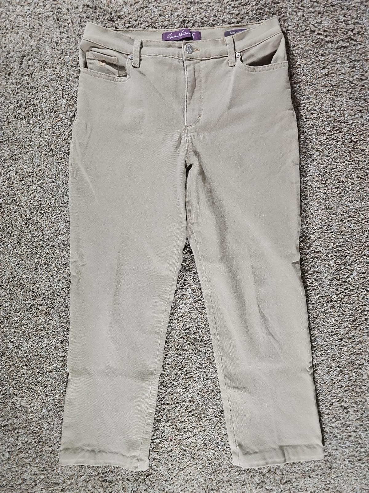 Gloria Vanderbilt Amanda Sz 10P Khaki Pants