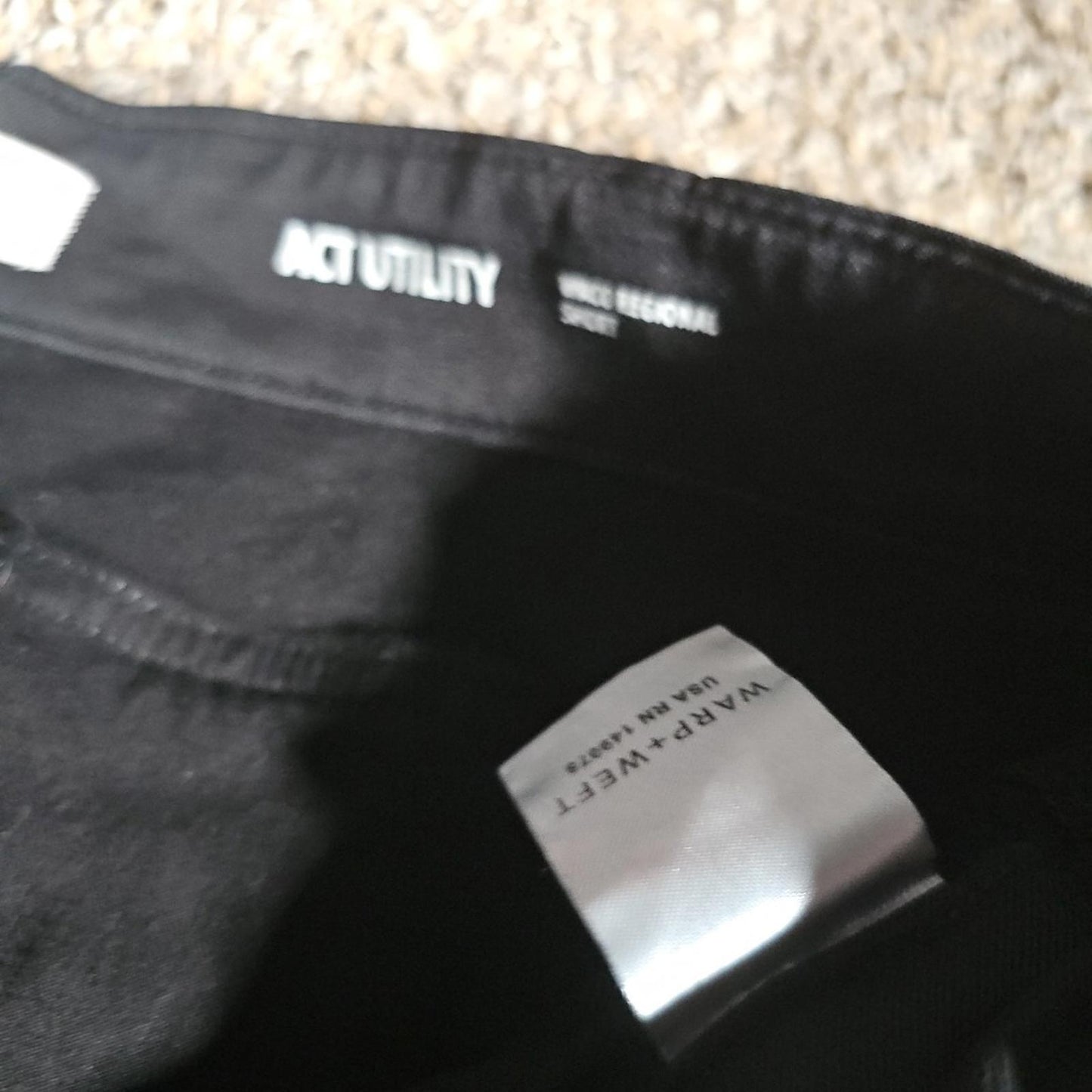 Warp + Weft 33 Black Act Utility Waco Regional Shorts