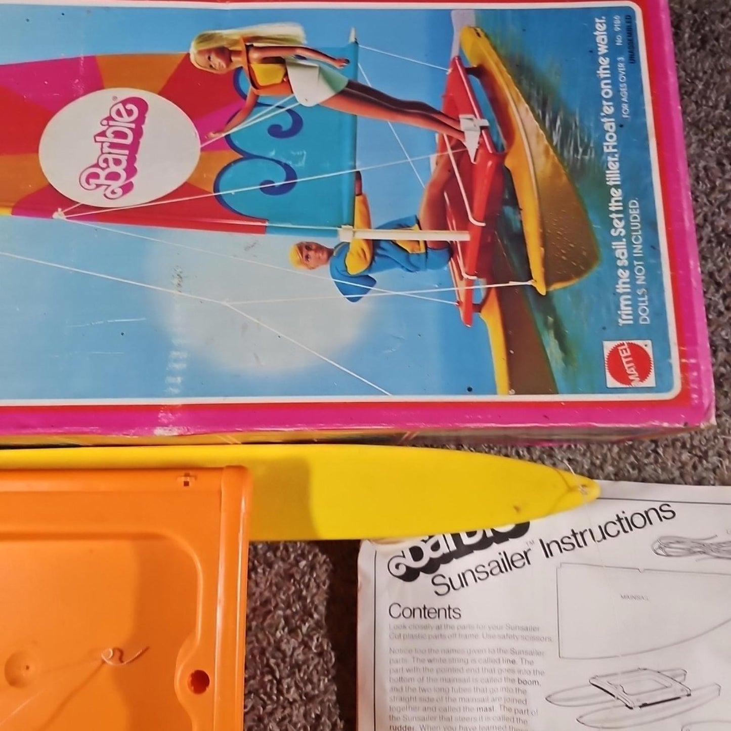 VTG 1975 BARBIE SUNSAILER HOBIE CAT CATAMARAN Selling As Is As Shown