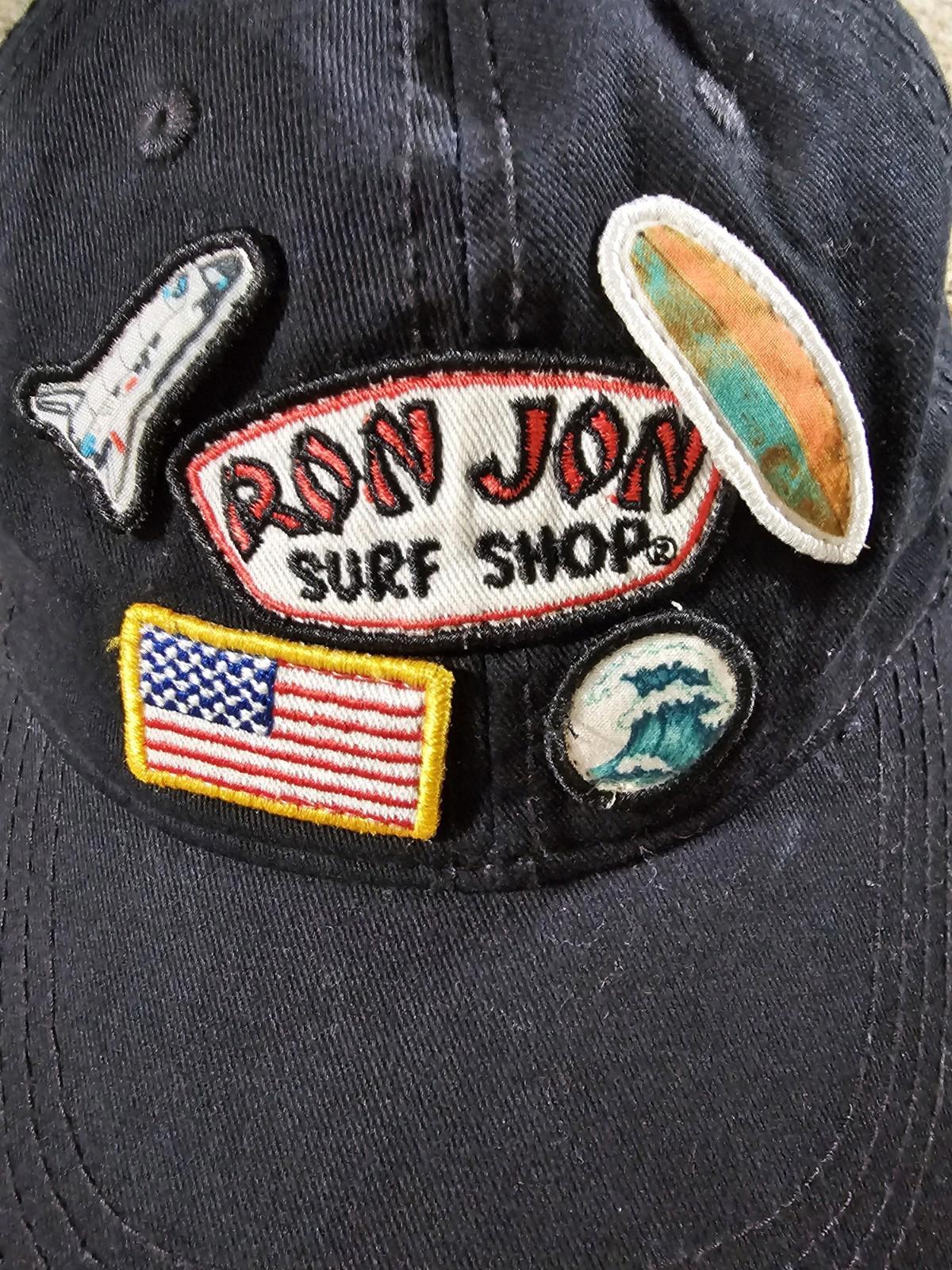 Ron Jon Surf Shop strapback black Hat W/ patches