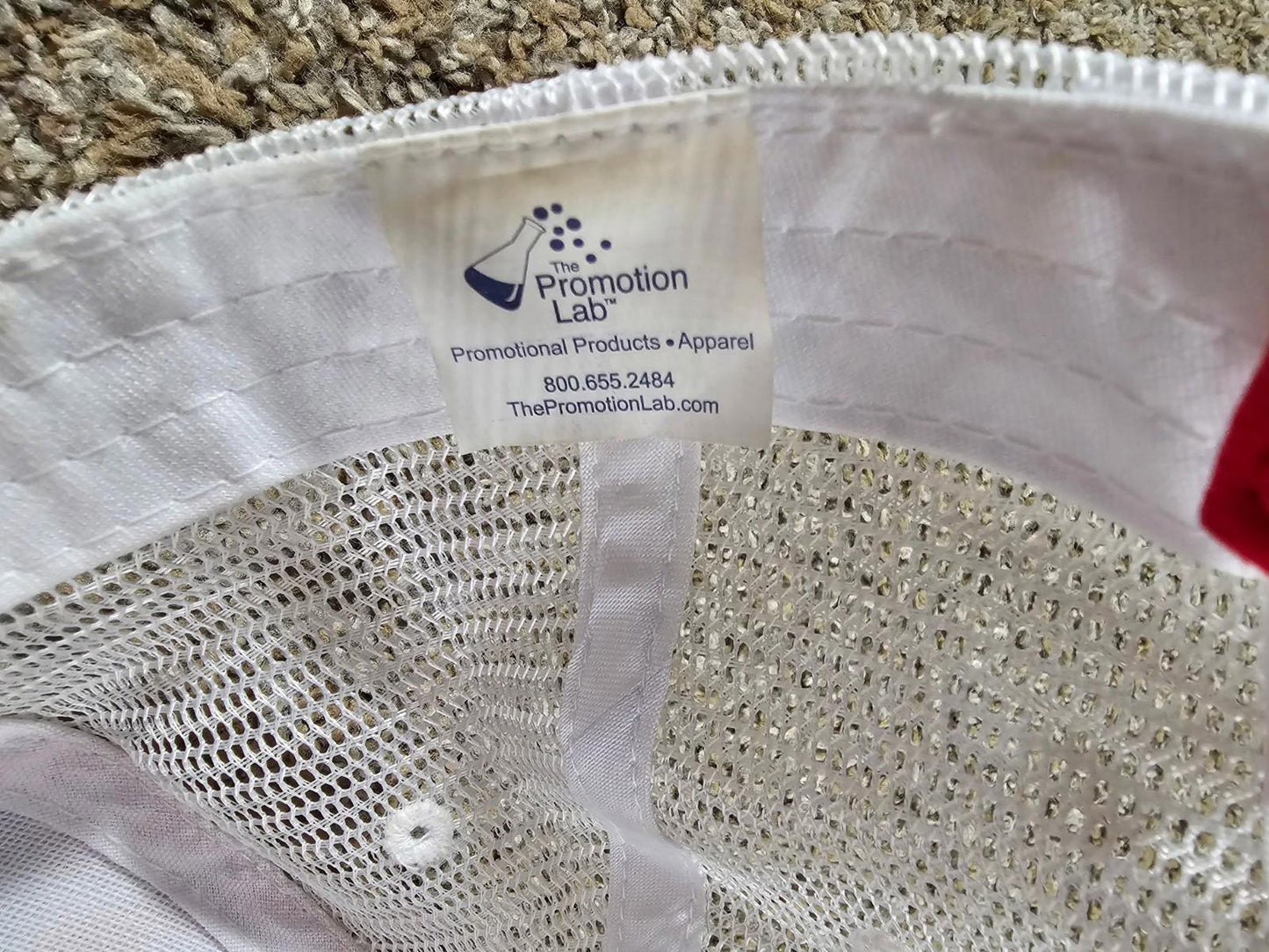 GLASSBARN hat red / white adjustable cap Soybeans