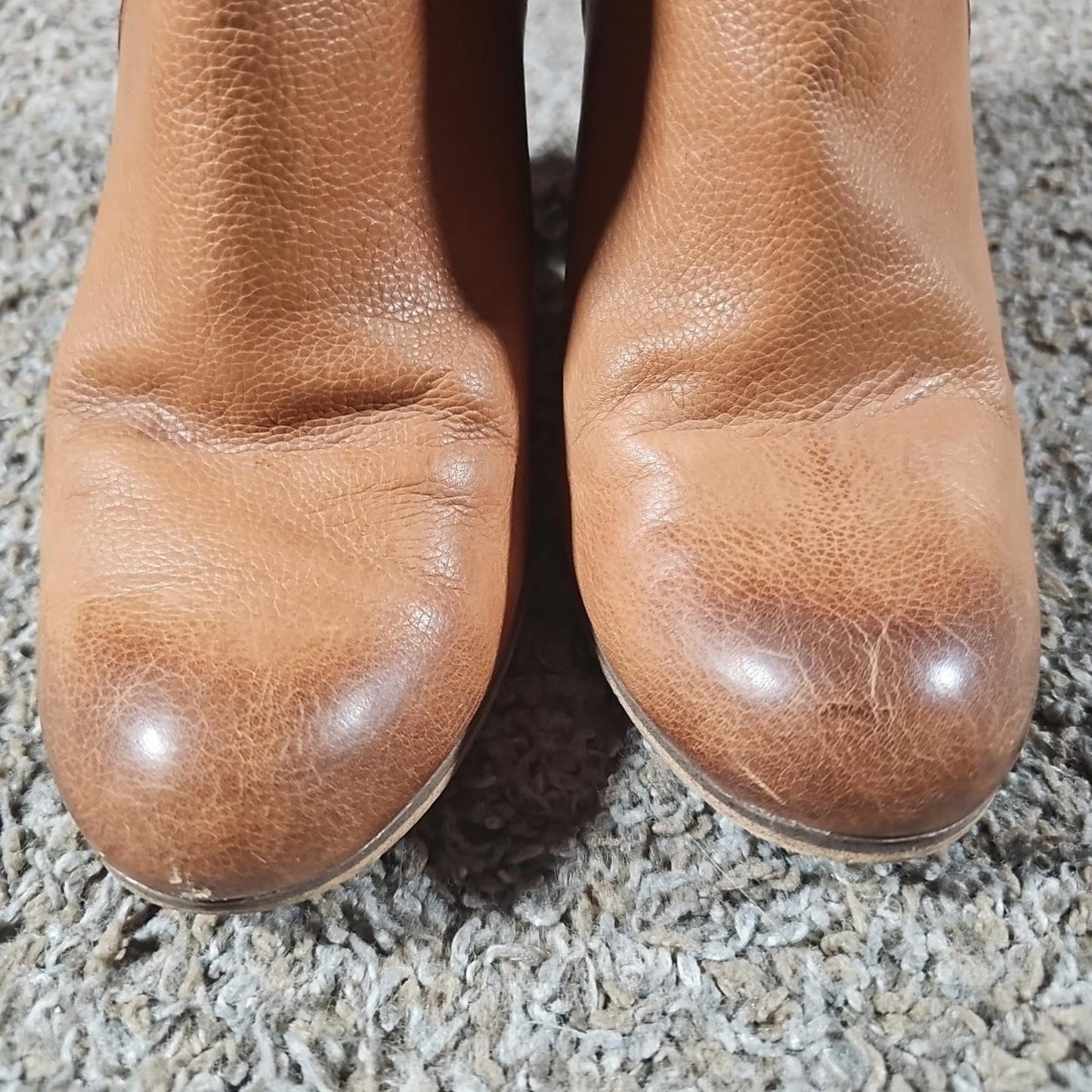 BP RN58665 Genuine Leather 8M Side Zip Wedge Heel Boots