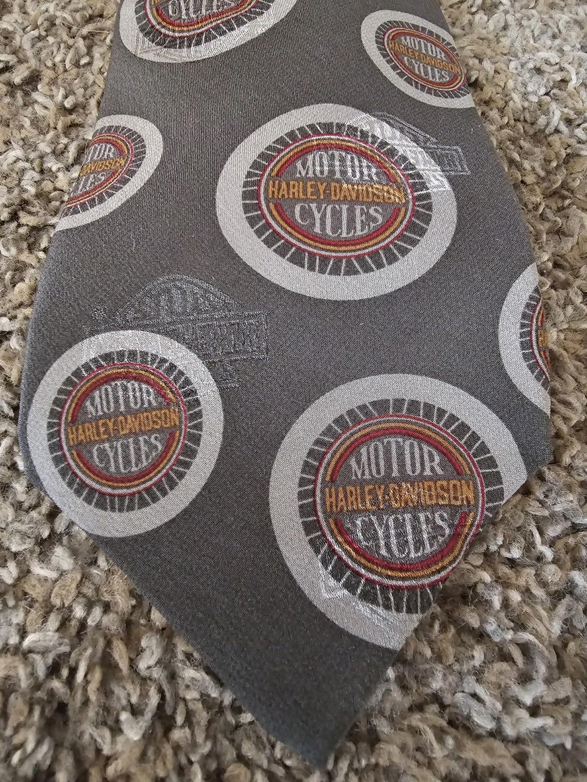 RM STYLE Ralph Marlin Harley Davidson Motor Cycles tie