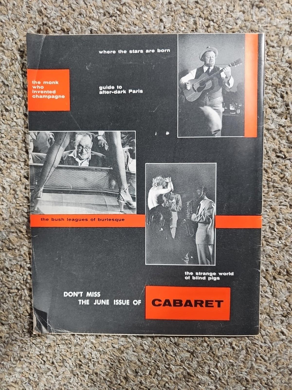 CABARET MAGAZINE MAY 1956 AUDREY WYATT