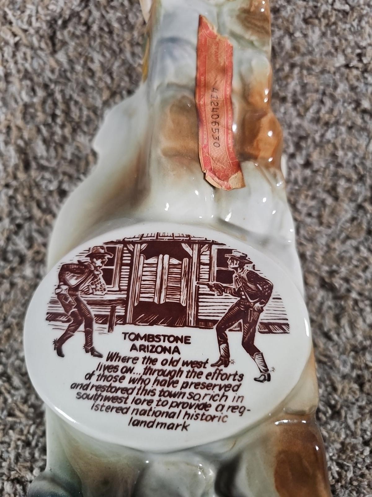 Tombstone Arizona Too Tough To Die EMPTY 100 Month Old Collector BEAM Bottle