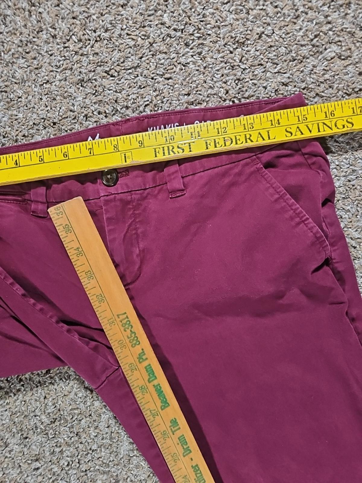 Broken-in Straight 04 Khakis By GAP Purple
