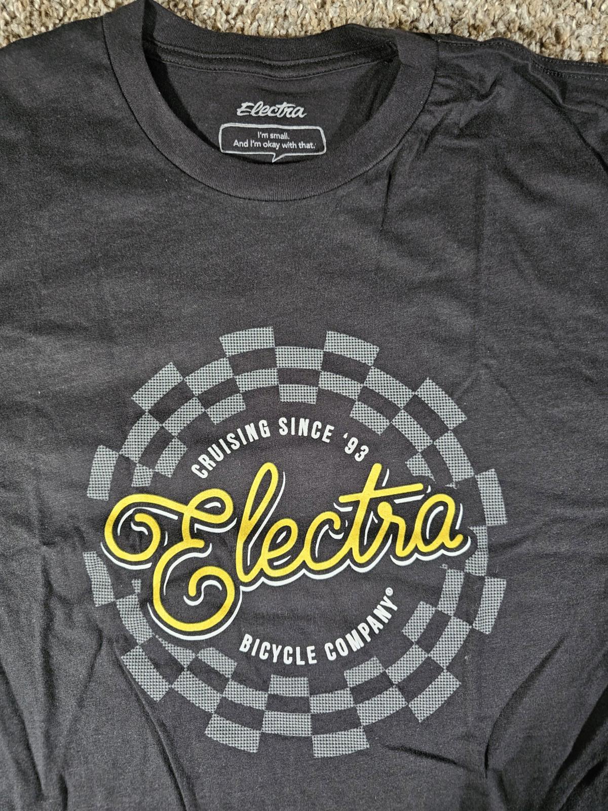 electra bicycle company mens S T-shirt Black NEW