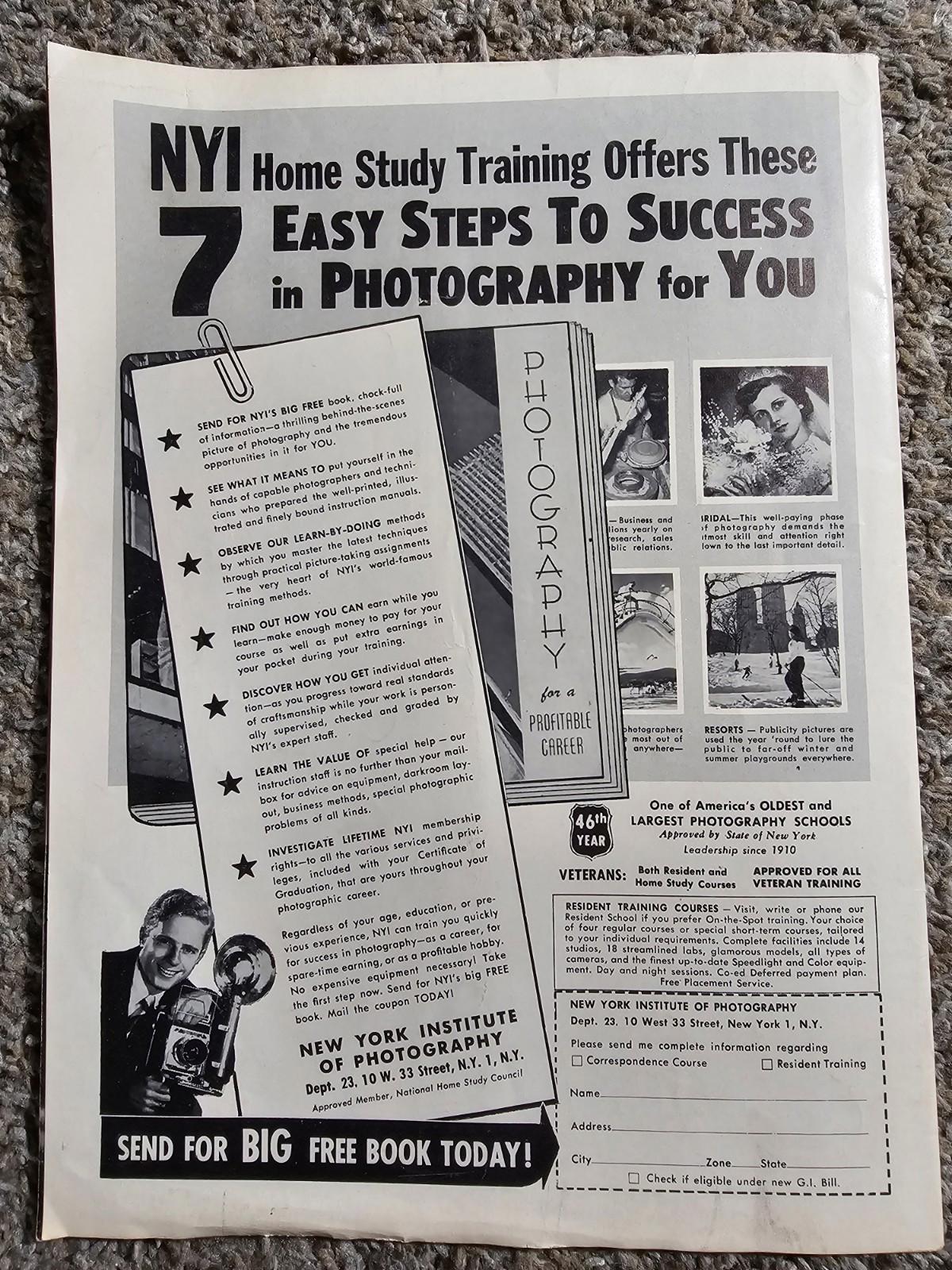 Classic Photography magazine Autumn 1956 magazine