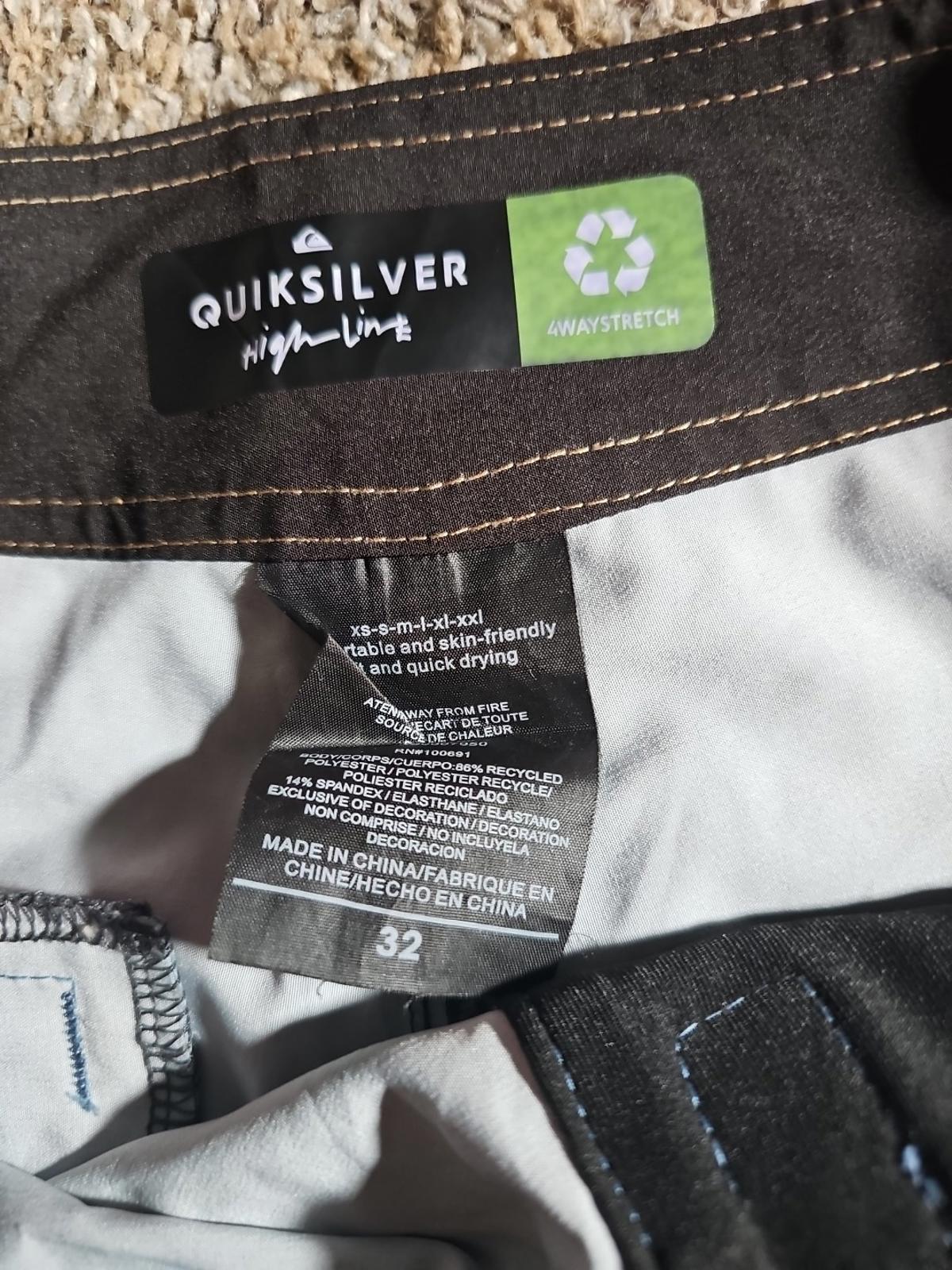 Quiksilver High Line Board Short Swim Trunks 32