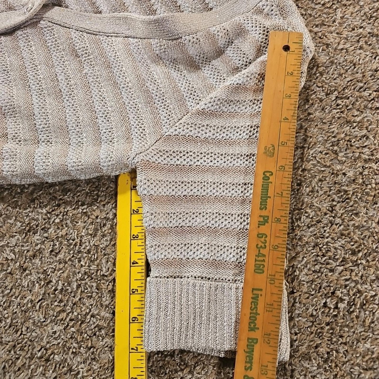 White House Black Market M Shimmery Glitter Cardigan
