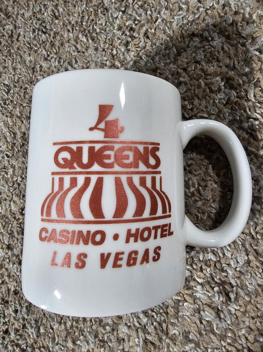 4 Queens Casino Hotel Las Vegas Nevada Coffee Cup Mug