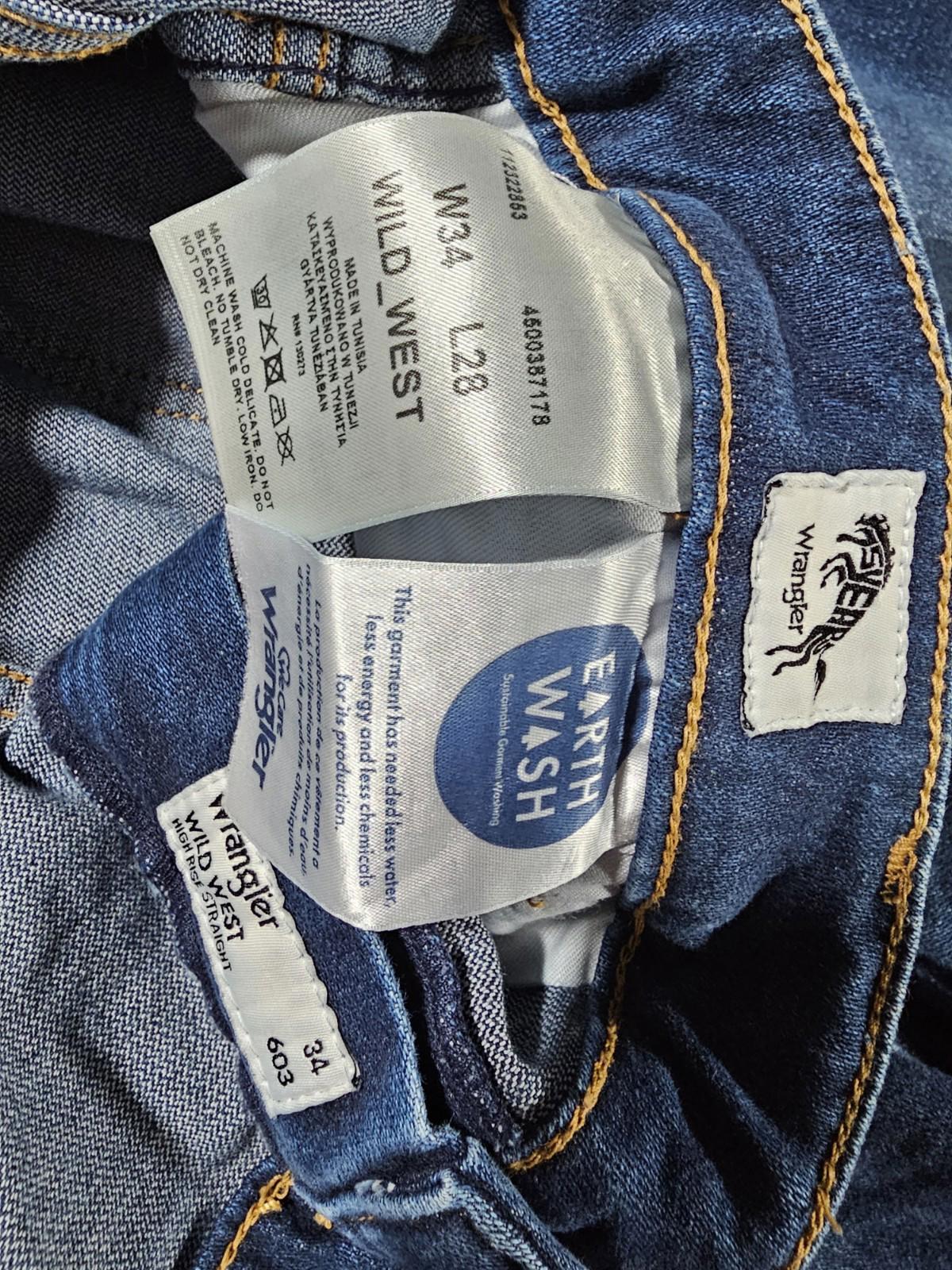 Wrangler Wild West Hi Rise Straight 603 Jeans 34x28