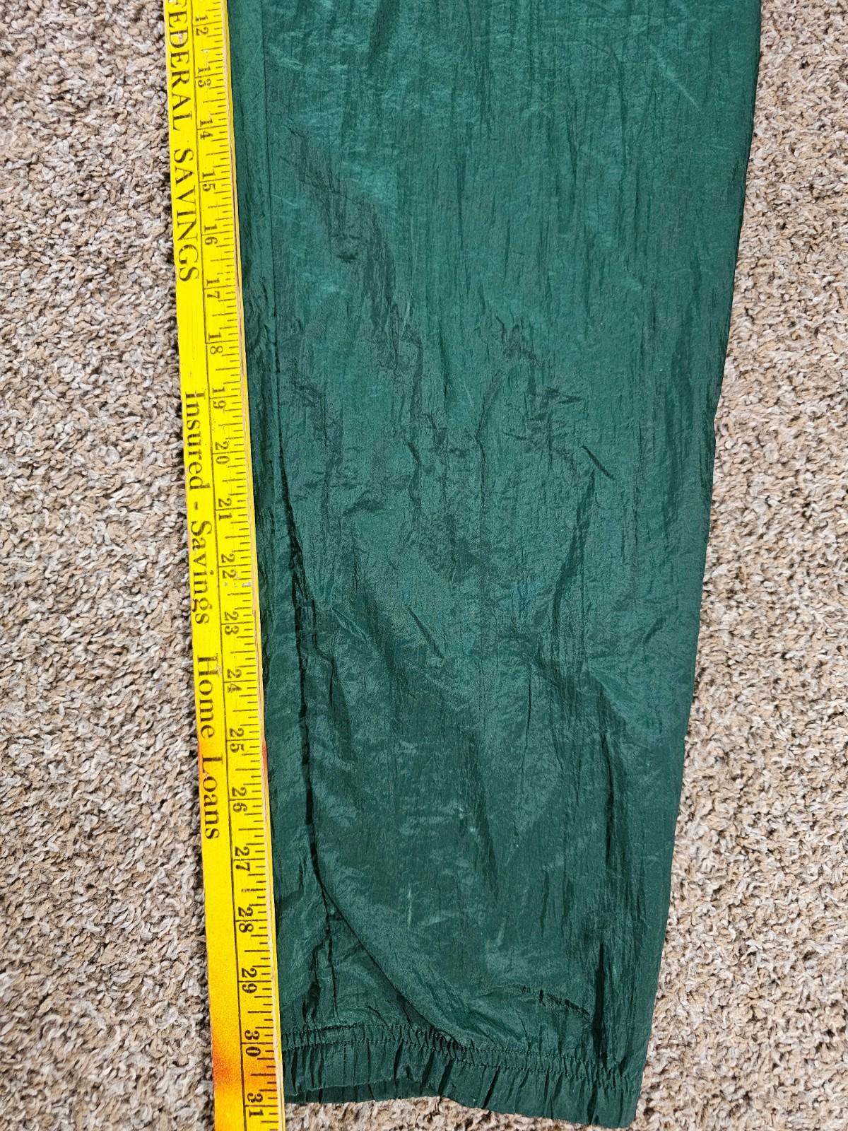 Starter Green Bay Packers Track Windbreaker Pants Ankle Zip