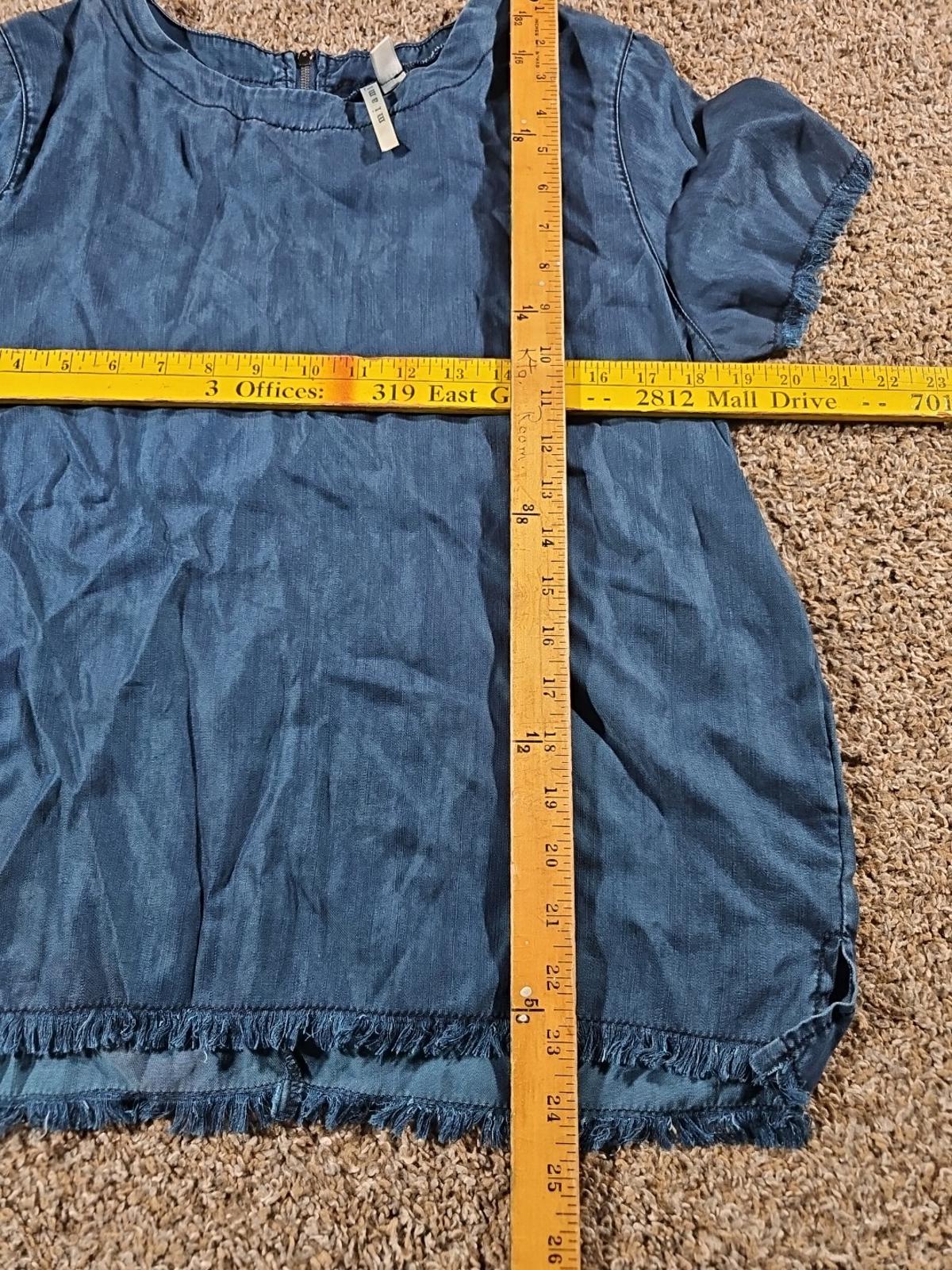 Miami Zipback Blue Womens Medium Shirt