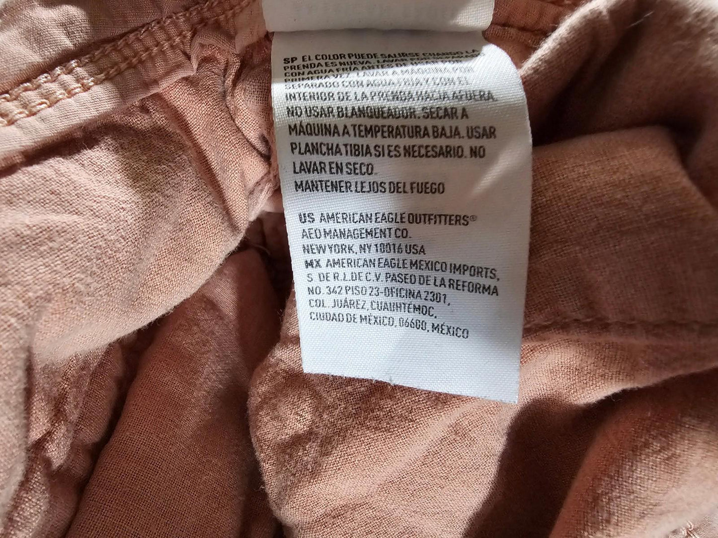 Men’s American Eagle Next Level Flex Pink Chino Shorts Sz 36
