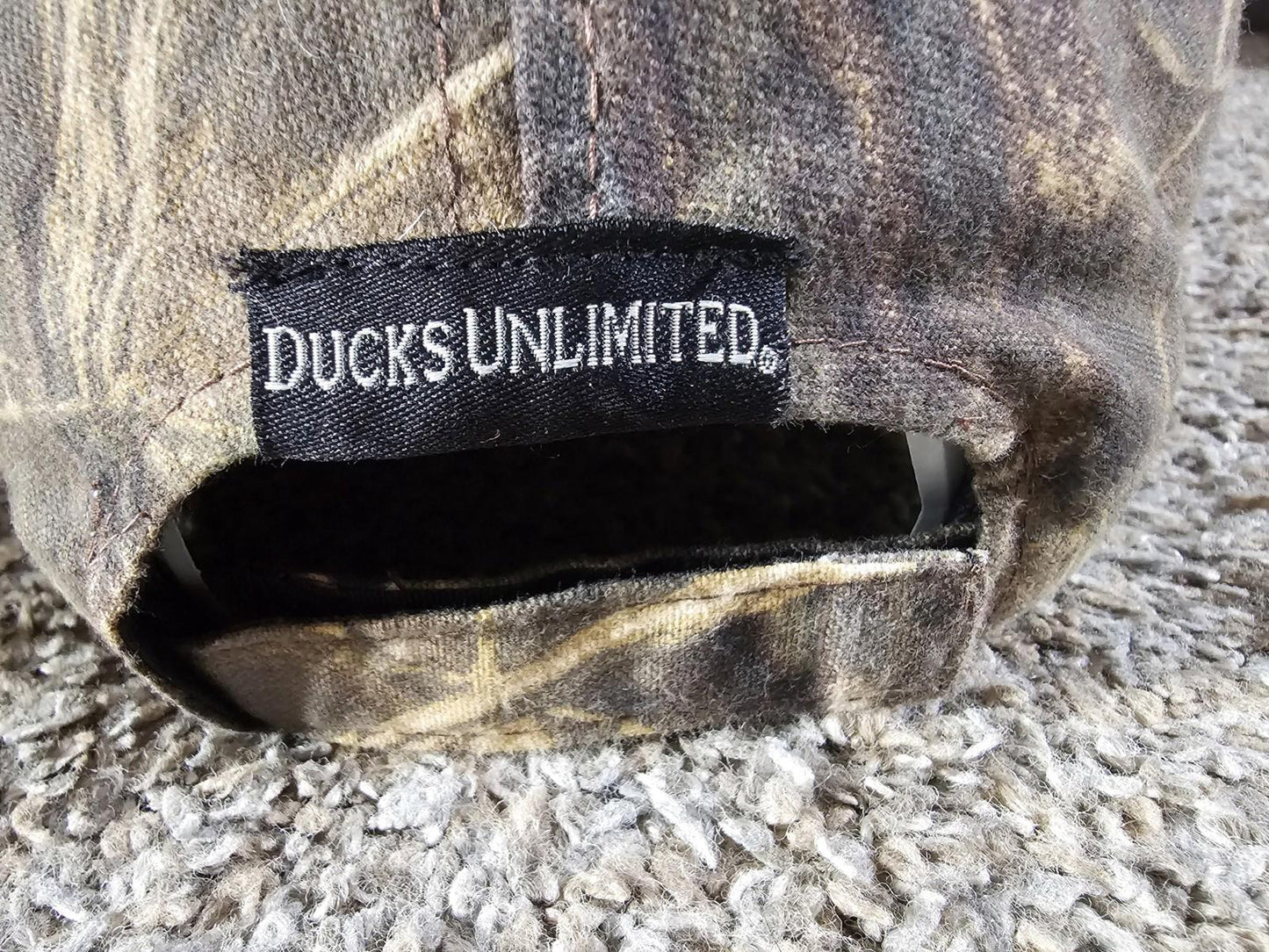 Ducks Unlimited Grass Camo Strapback Hat