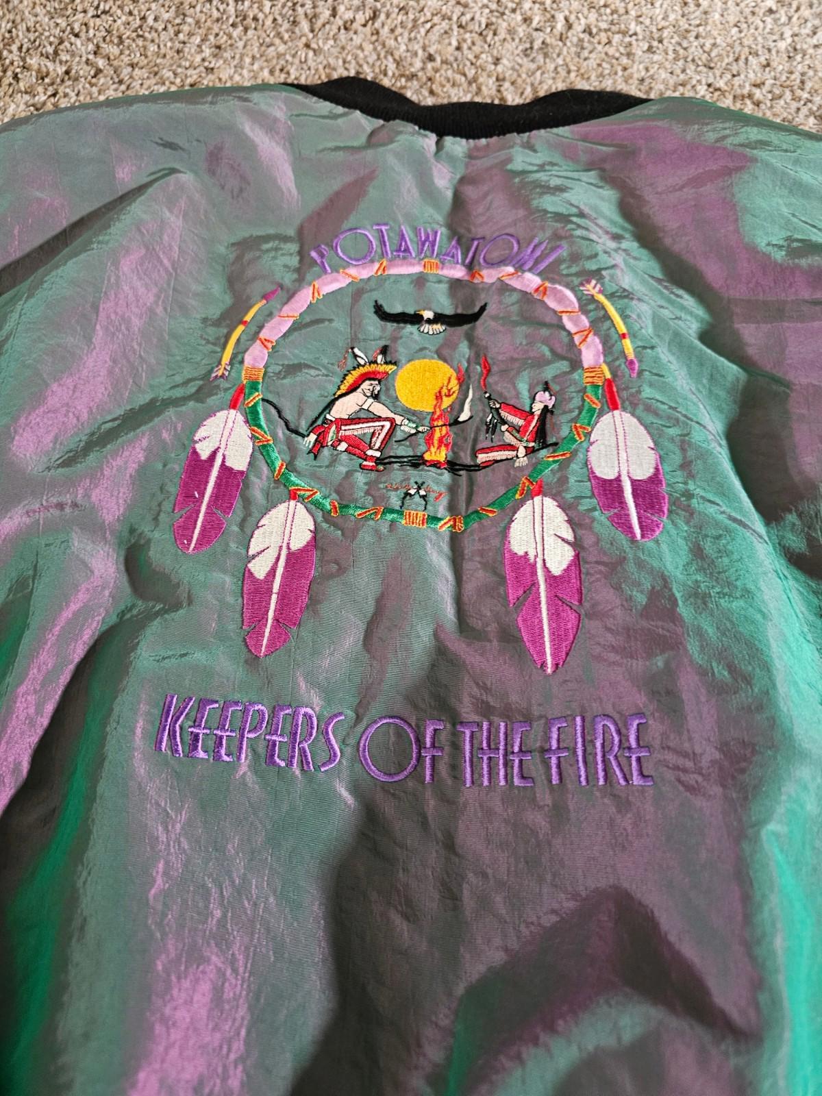 Potawatomi Casino Keepers of the Fire iridescent Girard jacket XXXL