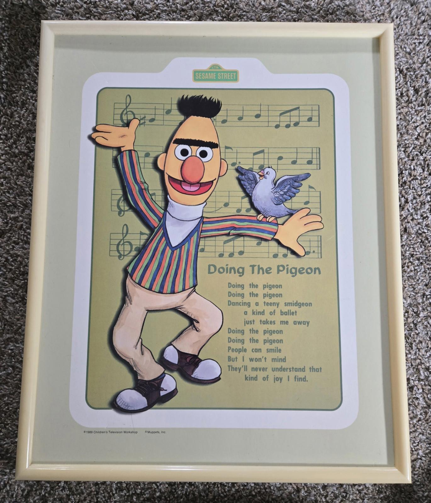 The Muppets Seasame Street Bert Doing The Pigeon 1989